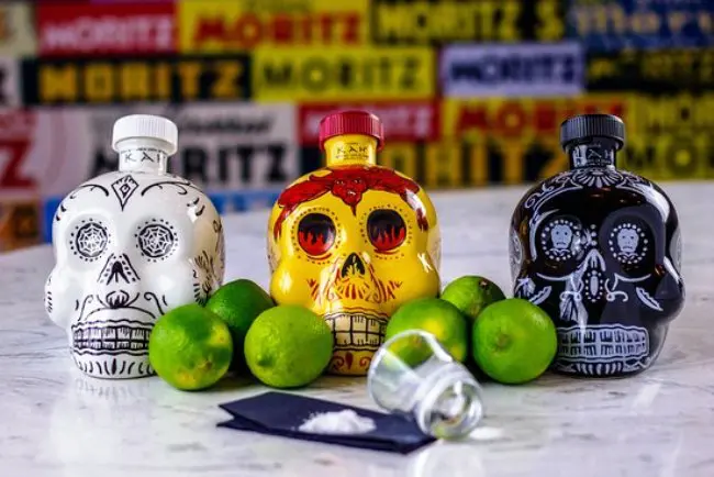 Kah Tequila’s skull-shaped bottle